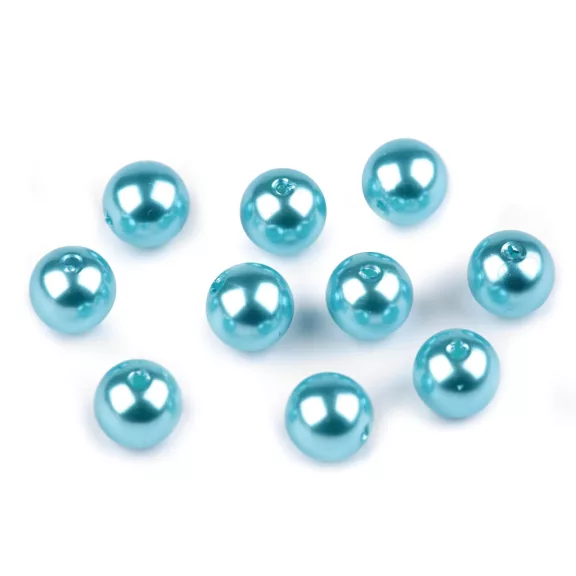 Műanyag teklagyöngyok / Glance gyöngyök Ø10 mm - F32 türkisz (500 g-os csomagolás) Műanyag teklagyöngyok / Glance gyöngyök Ø10 mm - F32 türkisz (500 g-os csomagolás)