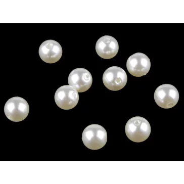   Műanyag teklagyöngyok / Glance gyöngyök Ø10 mm - F61 vanília (500 g-os csomagolás)