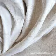   Floral-pattern jacquard (damask) blended linen fabric, 305 cm wide