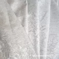   Floral-pattern jacquard (damask) blended linen fabric, 305 cm wide