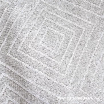   Diamond-pattern jacquard (damask) blended linen fabric, 305 cm wide.