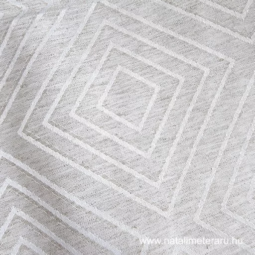 Rombusz mintás jacquard kevert szálas len szövet 305 cm széles