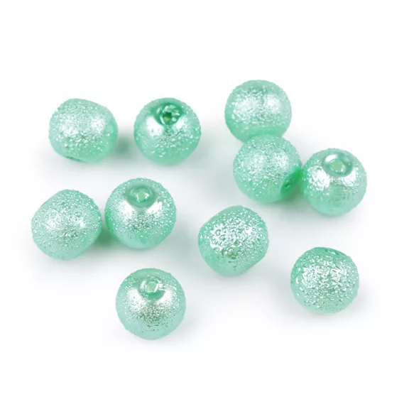 Tekla üveggyöngyök bordázott Ø8 mm - 210 menta (40 db-os csomagolás) Tekla üveggyöngyök bordázott Ø8 mm - 210 menta (40 db-os csomagolás)