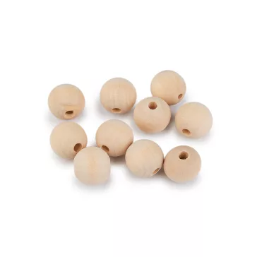   Fagyöngyök Ø18 mm nem lakkozott - természetes világos (100 db-os csomagolás)