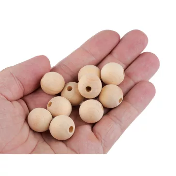   Fagyöngyök Ø18 mm nem lakkozott - természetes világos (100 db-os csomagolás)
