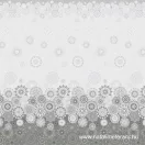 Szürke mandala mintás prémium pamutvászon 220 cm széles Szürke mandala mintás prémium pamutvászon 220 cm széles