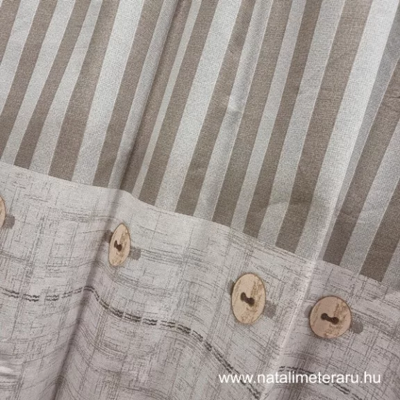 Bézs csíkos prémium pamutvászon 220 cm széles Bézs csíkos prémium pamutvászon 220 cm széles