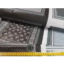 Fekete-fehér-szürke pamut batiszt 95cm széles