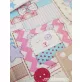 Rózsaszín patchwork gyerekmintás pamut batiszt