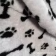   Levendula lila alapon fekete csont és mancs minta -  rövid szálú műszőrme