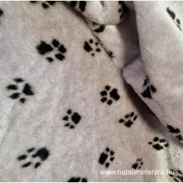   Levendula lila alapon mancs minta -  rövid szálú műszőrme