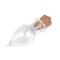 Üvegcse medál 13x37 mm könnycsepp - Transparent (10 fiola)