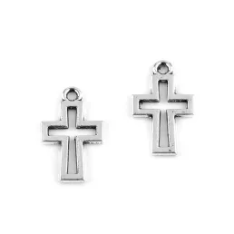 Medál 11x17 mm kereszt