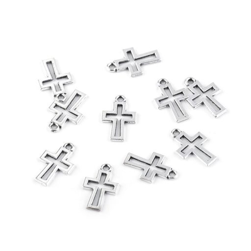 Medál 11x17 mm kereszt