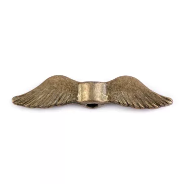   Fém köztes gyöngy angyalszárny 5x24 mm - platina patinával
130233 210829 130265 130268 130308 (200 db-os csomagolás)