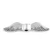 Fém köztes gyöngy angyalszárny 5x24 mm - platina patinával 130233 210829 130265 130268 130308 (10 db-os csomagolás)