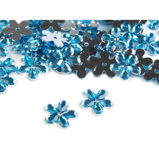 Műanyag virág Ø11 mm ragasztható varrható