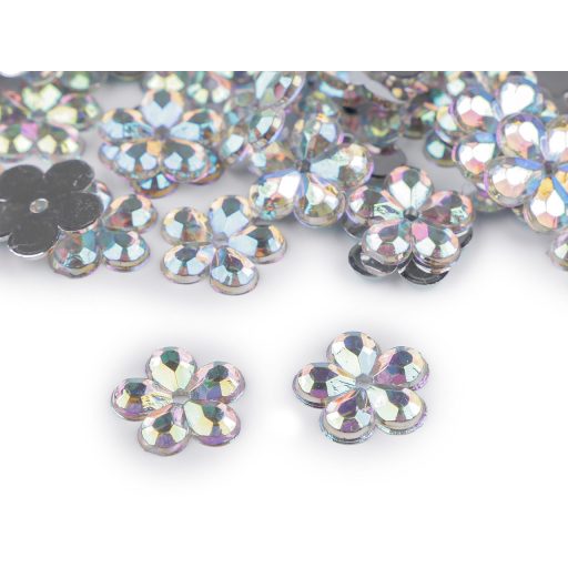 Műanyag virág Ø11 mm ragasztható varrható