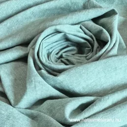 Melánzs menta, kőmosott, extra széles lenvászon