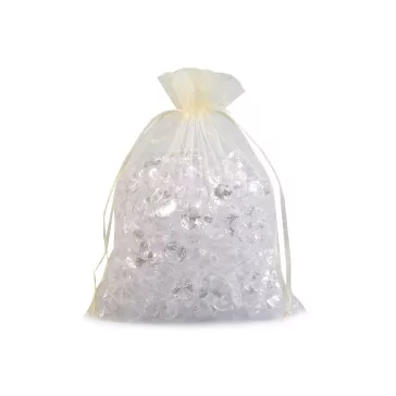   Organza ajándéktasak 20x26 cm - 12 vanília (20 db-os csomagolás)