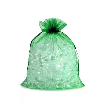   Organza ajándéktasak 20x26 cm - 18 zöld világos (100 db-os csomagolás)