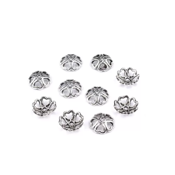 Gyöngykupak Ø10-11 mm szív - 2 platina patinával
130233 210829 130265 130268 130308 (50 db-os csomagolás) Gyöngykupak Ø10-11 mm szív - 2 platina patinával
130233 210829 130265 130268 130308 (50 db-os csomagolás)