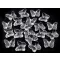 Műanyag gyöngy pillangó 15x18 mm - 1 Transparent (490 db-os csomagolás)