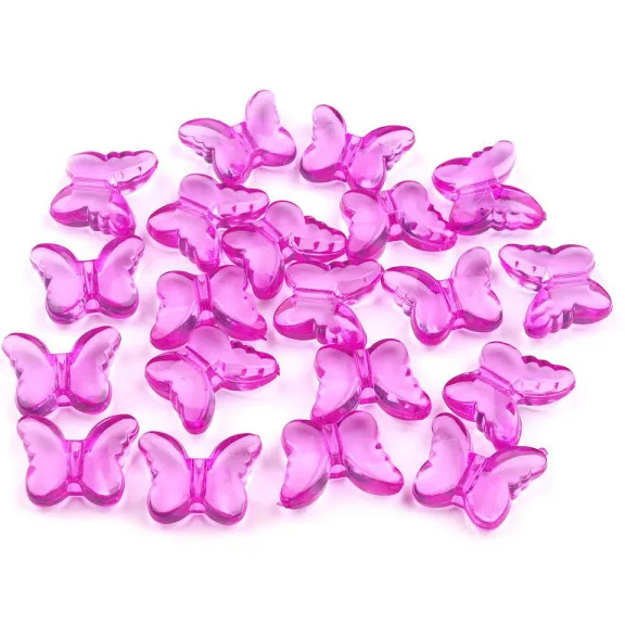 Műanyag gyöngy pillangó 15x18 mm - 4 lila (20 db-os csomagolás) Műanyag gyöngy pillangó 15x18 mm - 4 lila (20 db-os csomagolás)