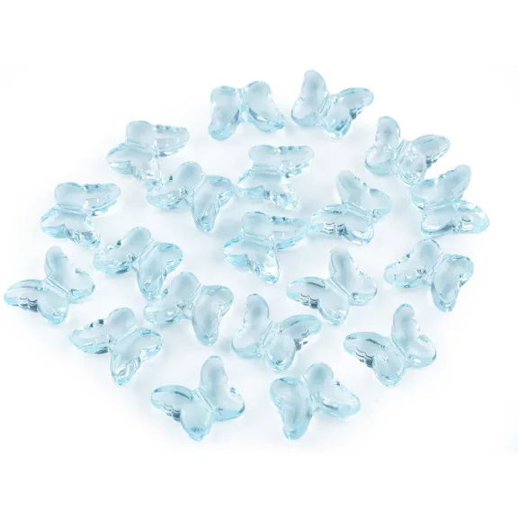 Műanyag gyöngy pillangó 15x18 mm - 11 angyali kék (20 db-os csomagolás) Műanyag gyöngy pillangó 15x18 mm - 11 angyali kék (20 db-os csomagolás)
