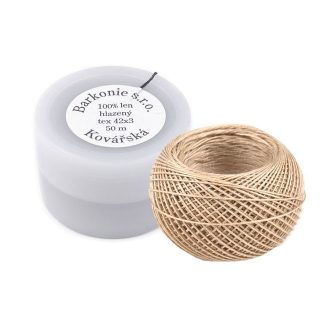 Len zsineg 50 m műanyagdoboz