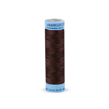   Pamutcérna 100 m cimkeszáma 50 Triana Amann - 1382 Chocolate Brown (20 db-os csomagolás)