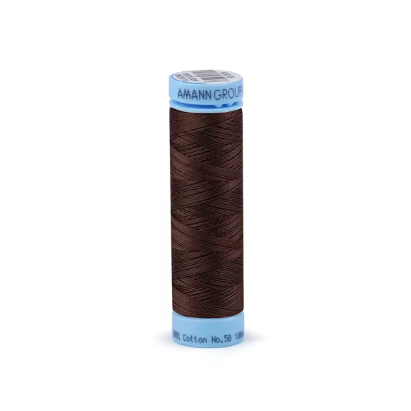 Pamutcérna 100 m cimkeszáma 50 Triana Amann - 1382 Chocolate Brown (5 db-os csomagolás) Pamutcérna 100 m cimkeszáma 50 Triana Amann - 1382 Chocolate Brown (5 db-os csomagolás)