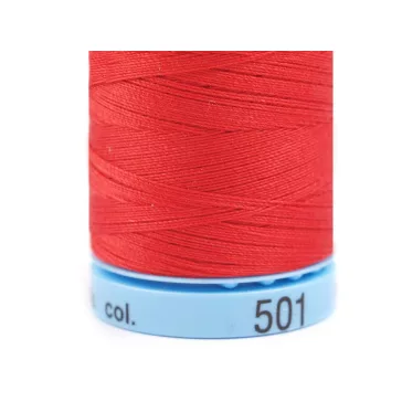   Pamutcérna 400 m cimkeszám 50 Triana Amann - 0501 Aurora Red (5 db-os csomagolás)