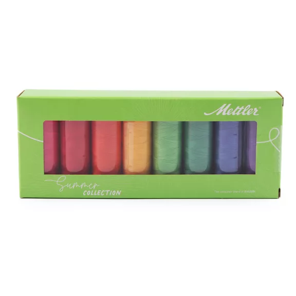 Pamut cérna készlet Silk-finish Mettler 8x150 m - 3 mix nyár (1 szett) Pamut cérna készlet Silk-finish Mettler 8x150 m - 3 mix nyár (1 szett)