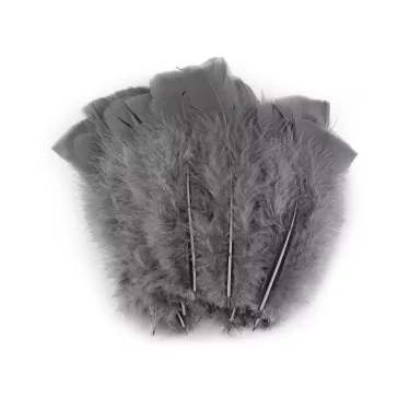 Pulyka toll hossza 11-17 cm - 34 szürke (20 zacskó)