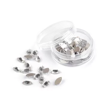   Csiszolt kövek naveta felvarrhatók - 1 crystal (84 db-os csomagolás)