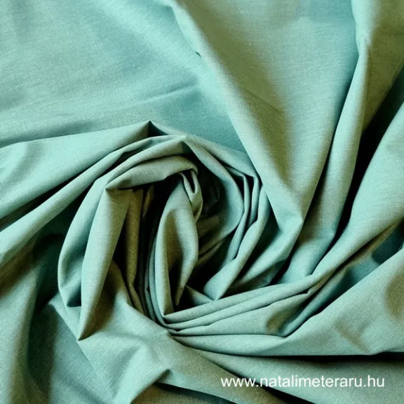 Zöld penész színű pamutvászon 220 cm széles Zöld penész színű pamutvászon 220 cm széles