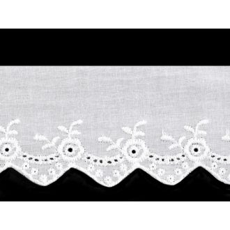 Pamut madeira csipke szalag 62 mm