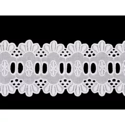 Pamut madeira csipke szalag - betétcsipke széles 65 mm