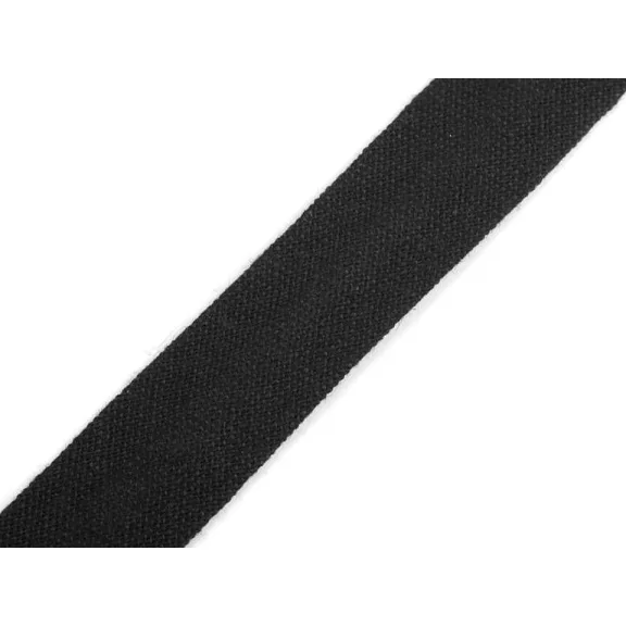 Pamut ferdepánt 14 mm bevasalt - 999 143 fekete (100 m-os csomagolás) Pamut ferdepánt 14 mm bevasalt - 999 143 fekete (100 m-os csomagolás)