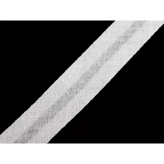 Pamut ferdepánt 14 mm bevasalt - 100 fehér (100 m-os csomagolás) Pamut ferdepánt 14 mm bevasalt - 100 fehér (100 m-os csomagolás)