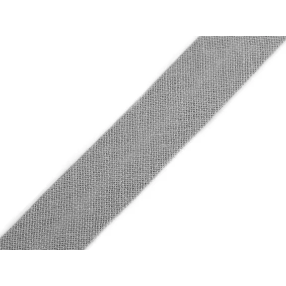 Pamut ferdepánt 14 mm bevasalt - 900 113 szürke (100 m-os csomagolás) Pamut ferdepánt 14 mm bevasalt - 900 113 szürke (100 m-os csomagolás)
