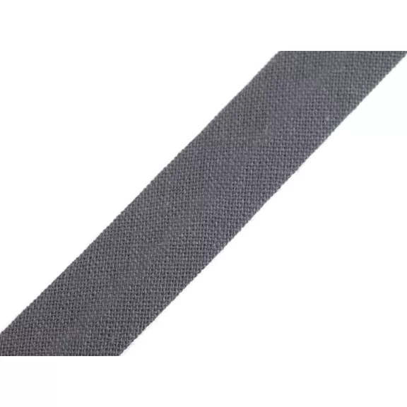 Pamut ferdepánt 14 mm bevasalt - 900 351 zavarosszürke (100 m-os csomagolás) Pamut ferdepánt 14 mm bevasalt - 900 351 zavarosszürke (100 m-os csomagolás)