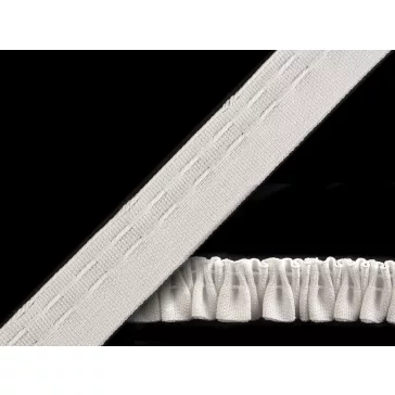   Függönybehúzó szélessége 20 mm ceruzabehúzás - Fehér (100 m-os csomagolás)