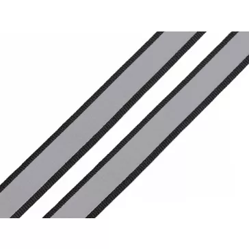   Fényvisszaverő sáv szélessége 15 mm szövetre - 3 vakító sárgászöld neon (100 m-os csomagolás)