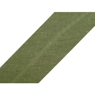   Pamut ferdepánt 20 mm vasalt - 700 472 khaki (150 m-os csomagolás)