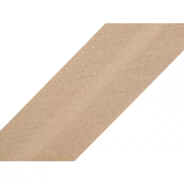   Pamut ferdepánt 20 mm vasalt - 800 888 bézs (25 m-os csomagolás)