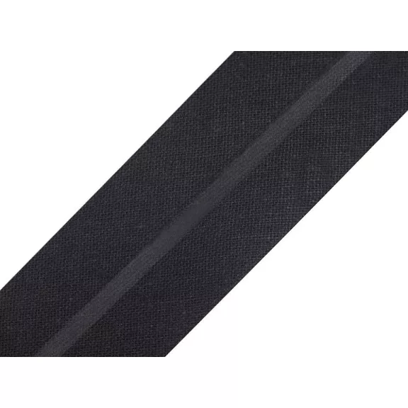 Pamut ferdepánt 20 mm vasalt - 999 143 fekete (150 m-os csomagolás) Pamut ferdepánt 20 mm vasalt - 999 143 fekete (150 m-os csomagolás)