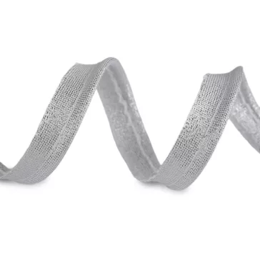   Lurex szegély / zsinór szélessége 10 mm - 1 ezüst (45 m-os csomagolás)