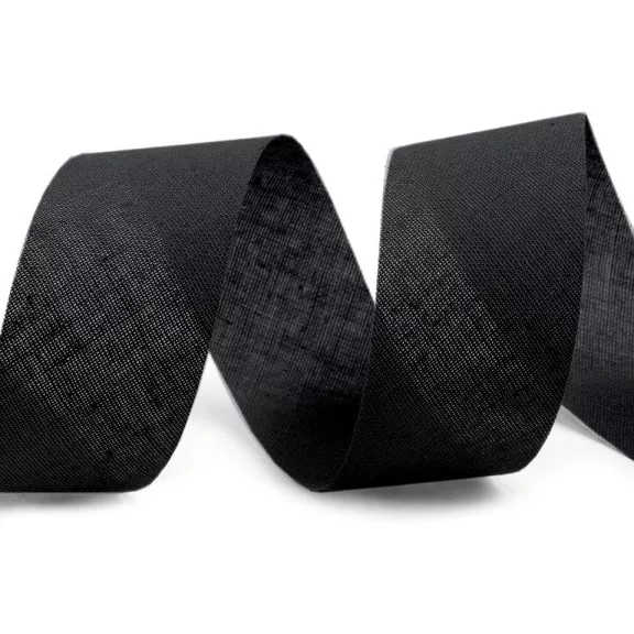 Pamut ferdepánt szalag nem vasalt szélesség 30 mm - 999 143 fekete (300 m-os csomagolás) Pamut ferdepánt szalag nem vasalt szélesség 30 mm - 999 143 fekete (300 m-os csomagolás)